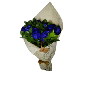 Ramo de 12 rosas azules